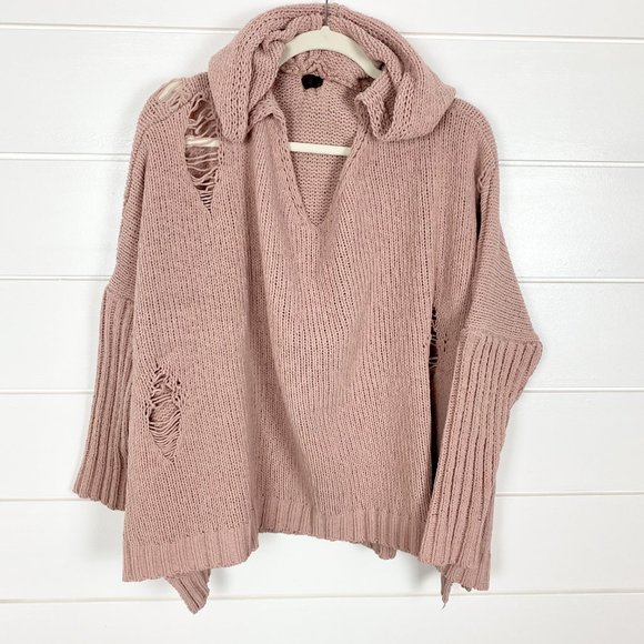 Super soft, distressed Hoodie, M. - Picture 3 of 5